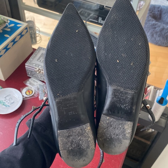 Black Valentino Rockstud flats - Picture 8 of 8
